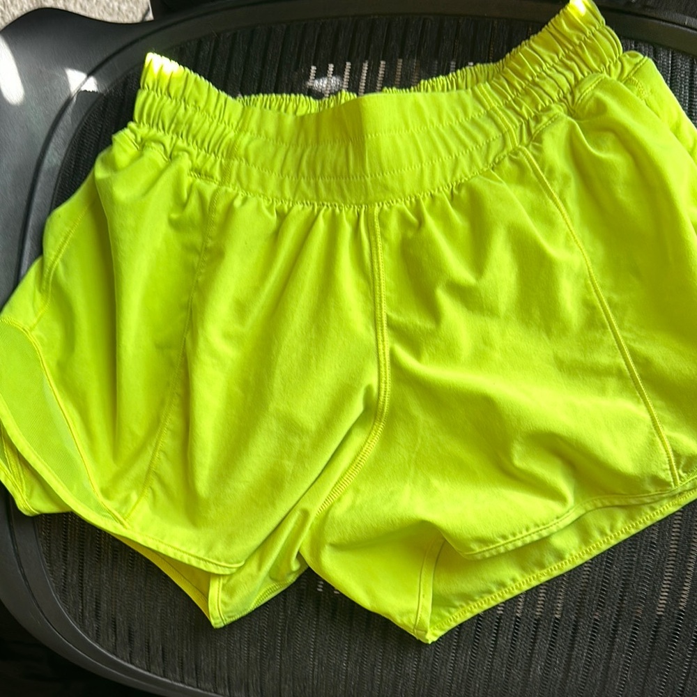 Neon Yellow Athletic Shorts